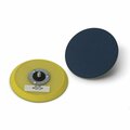 Cgw Abrasives 7000 Fiberglass Hubbed Medium Density Sanding Disc Pad, 6 in Dia Pad, PSA Attachment 49423